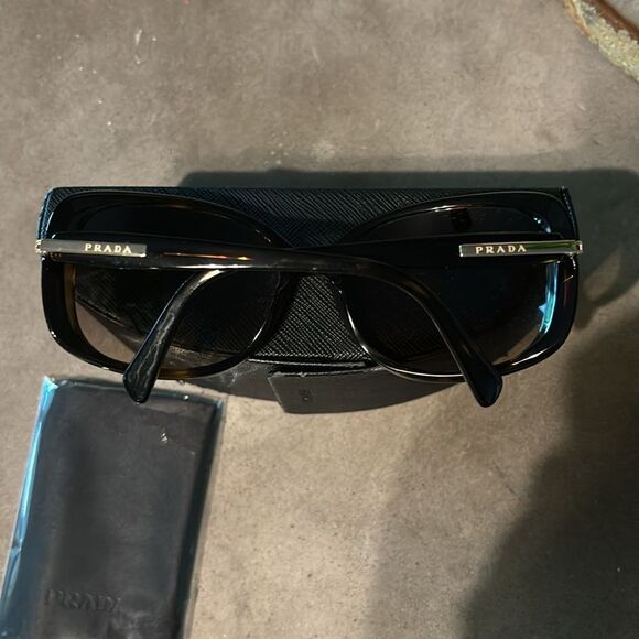 PRADA SPR 08O 2AU-6S1 HAVANA GOLD GRADIENT AUTHENTIC FRAMES SUNGLASSES 57-17 - Picture 2 of 6